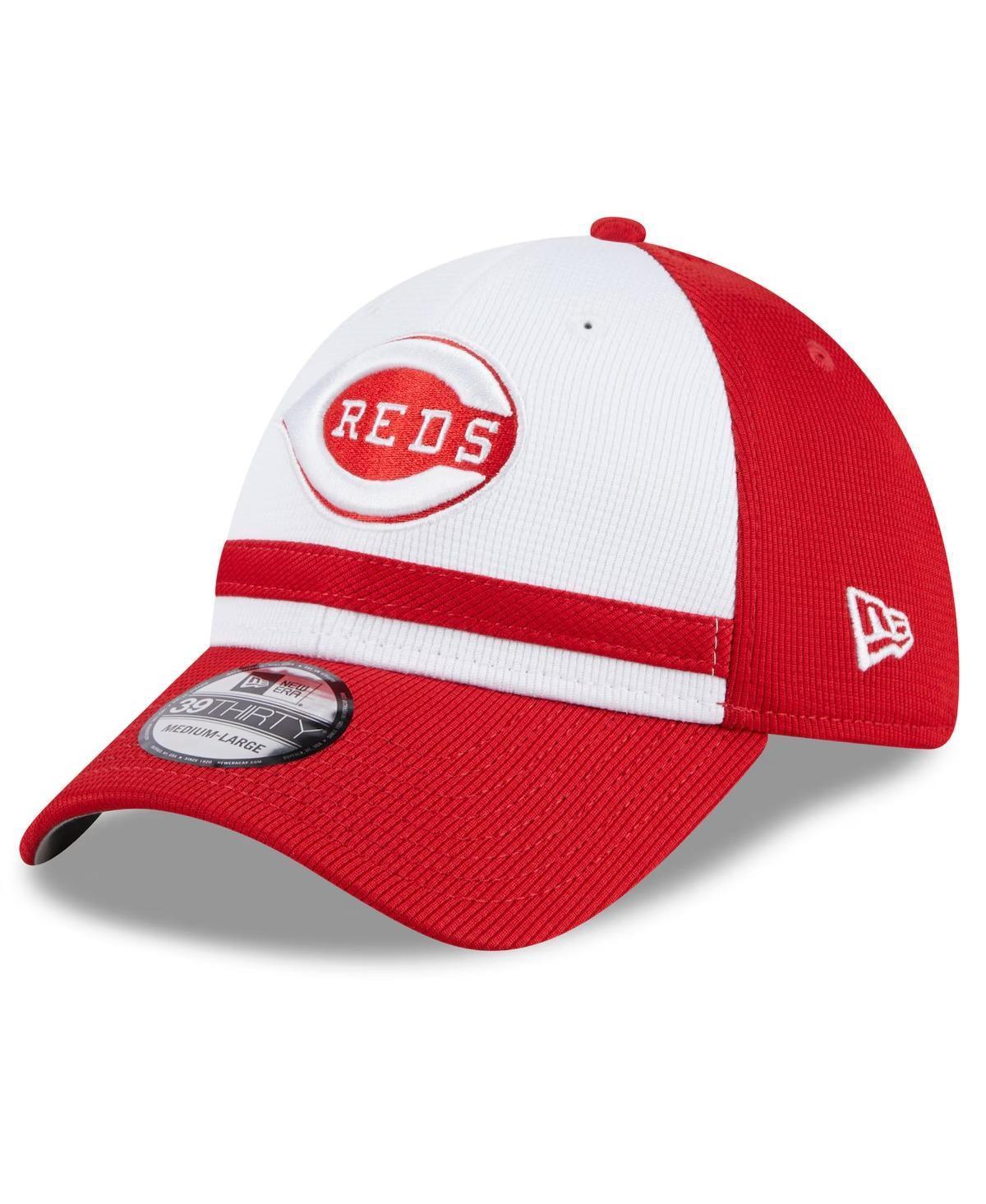 Mens New Era White Cincinnati Reds 2024 Batting Practice 39THIRTY Flex Hat Product Image