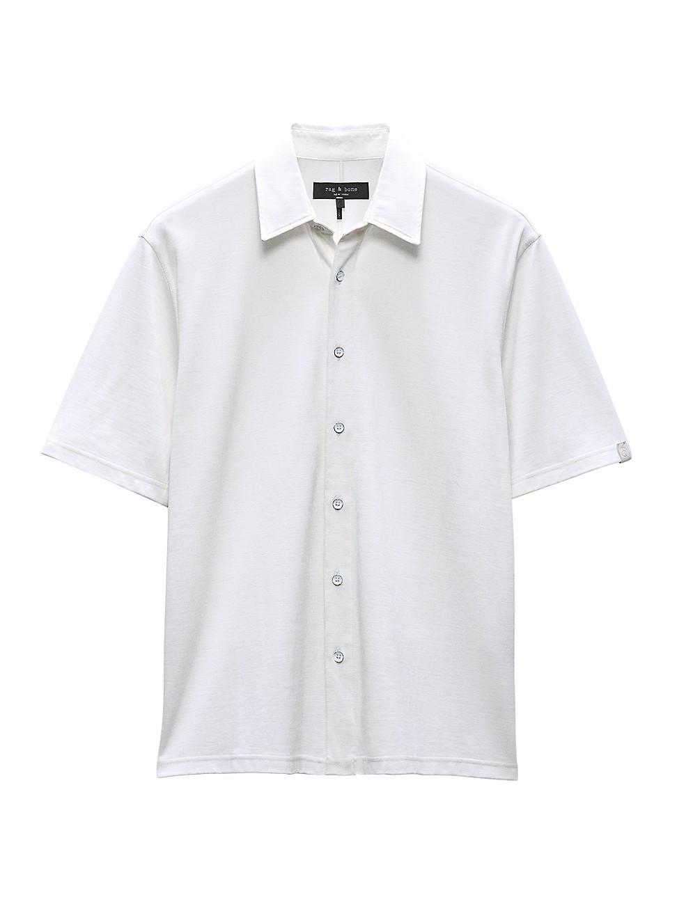 Mens Ds-W-Ss-Knit Cupro Dalton Shirt-Ivory Product Image