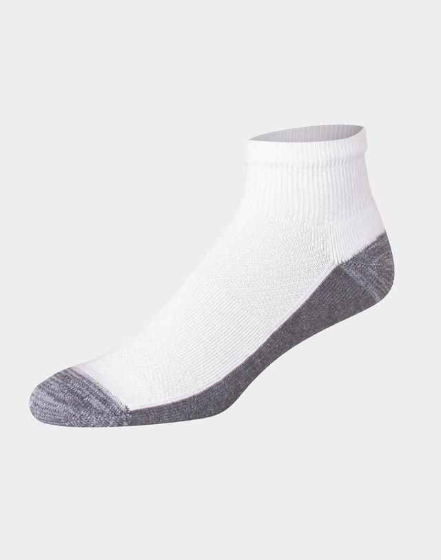 Hanes X-Temp Mens Cushioned Ankle Socks, 12-Pairs White 12-14 Product Image