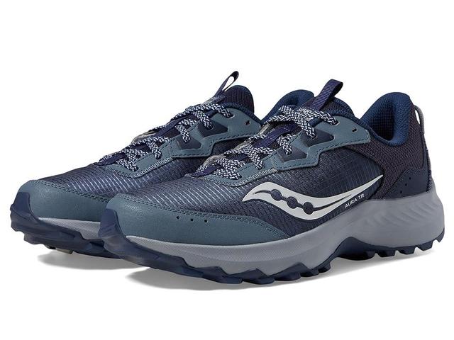 Saucony Aura TR (Navy/Silver) Men's Shoes Product Image