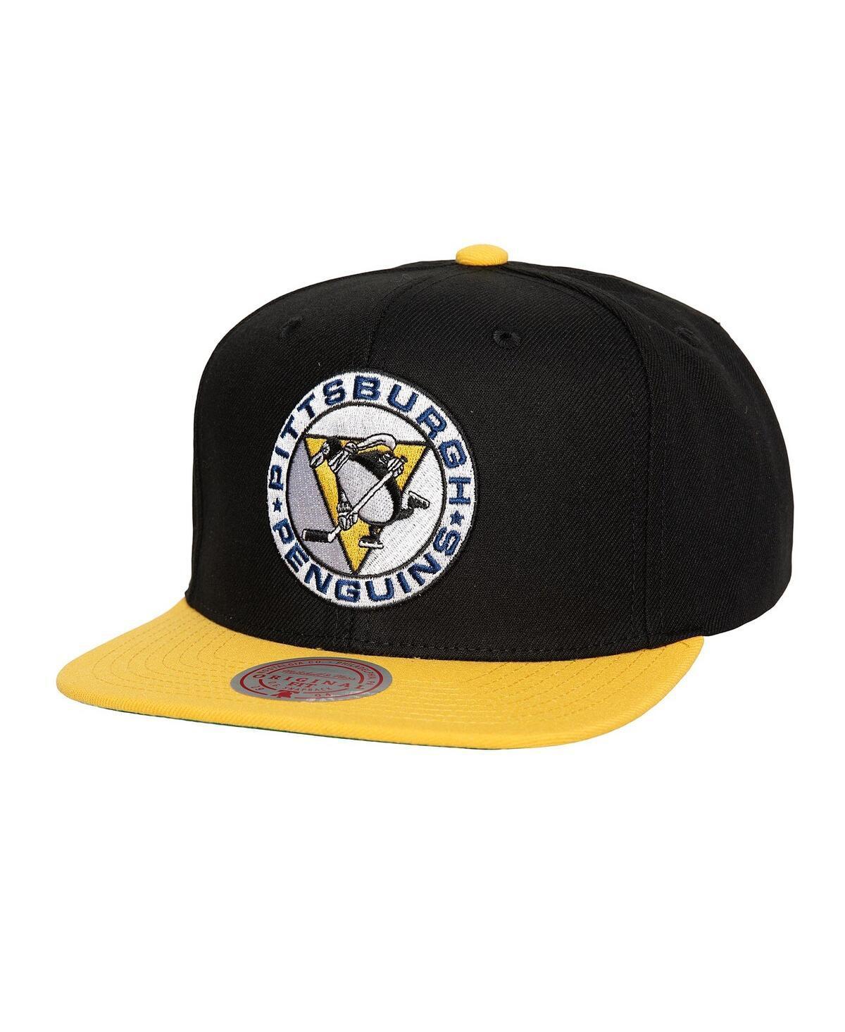 Mens Mitchell & Ness Black Pittsburgh Penguins Core Team Ground 2.0 Snapback Hat Product Image