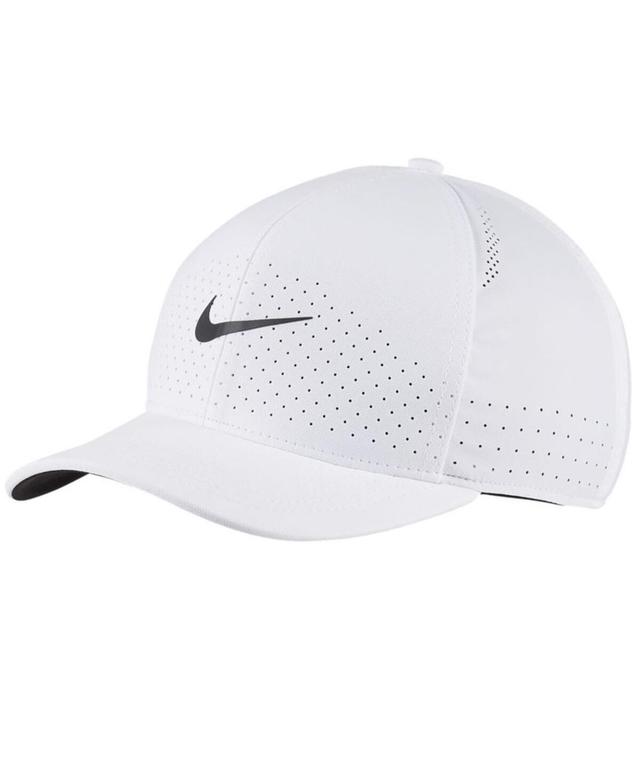 Mens Nike White Classic99 Swoosh Performance Flex Hat-dnu - White Product Image