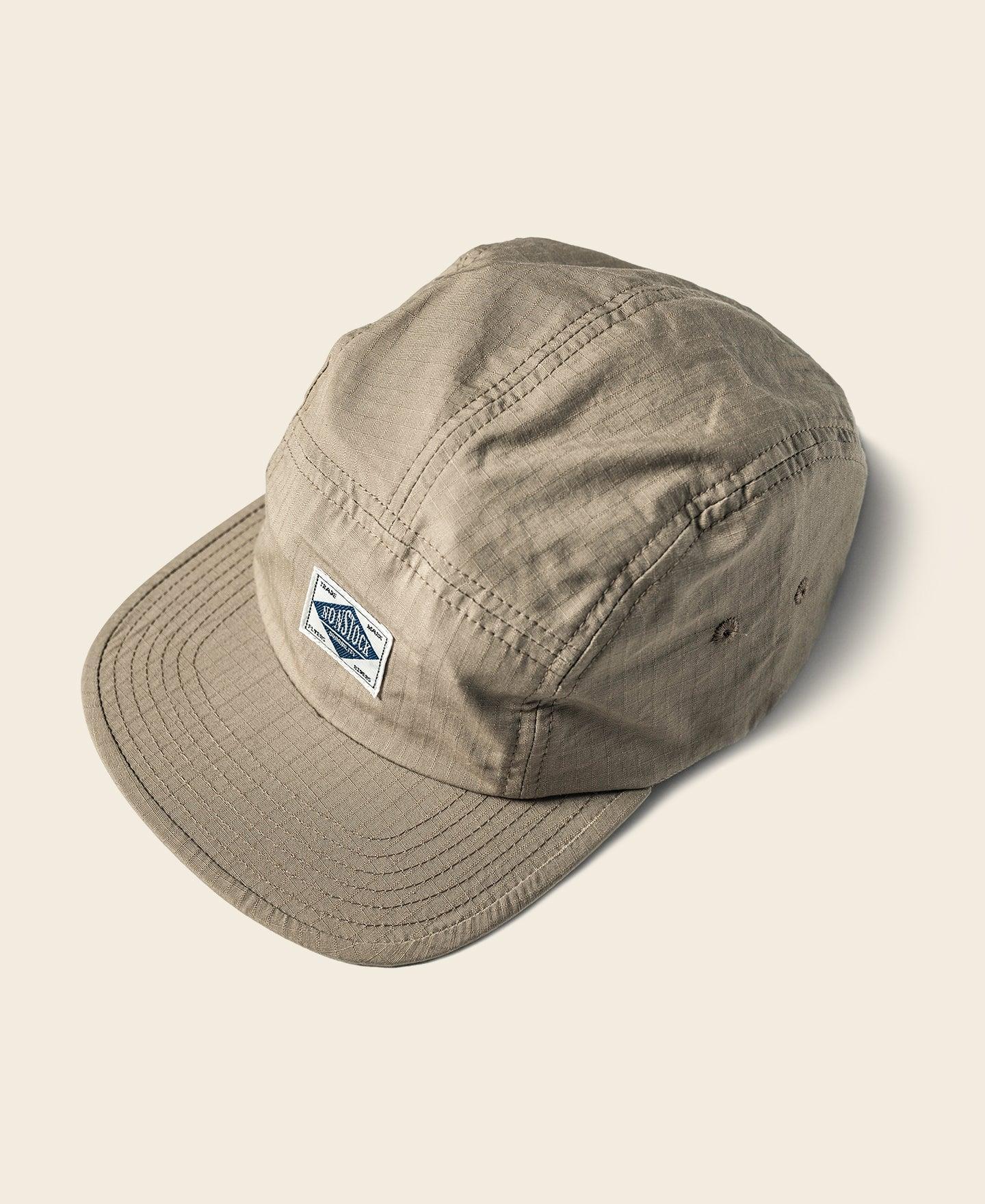 7.5 oz Ripstop Cotton 5 Panel Cap - Khaki Product Image