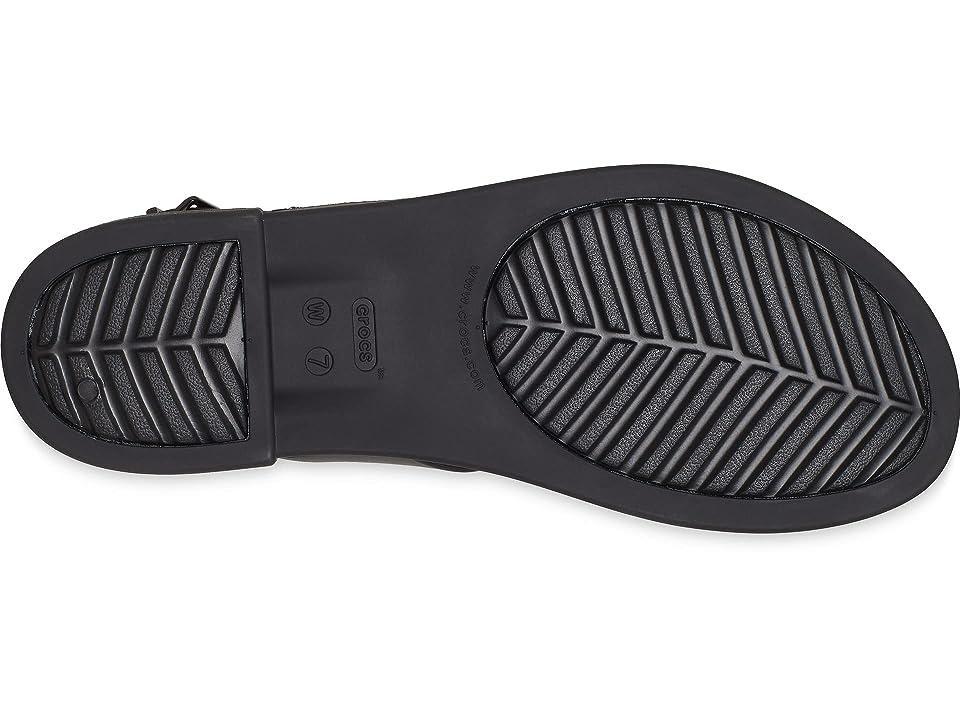 Crocs Tulum Strappy Sandal Black) Women's Shoes Product Image