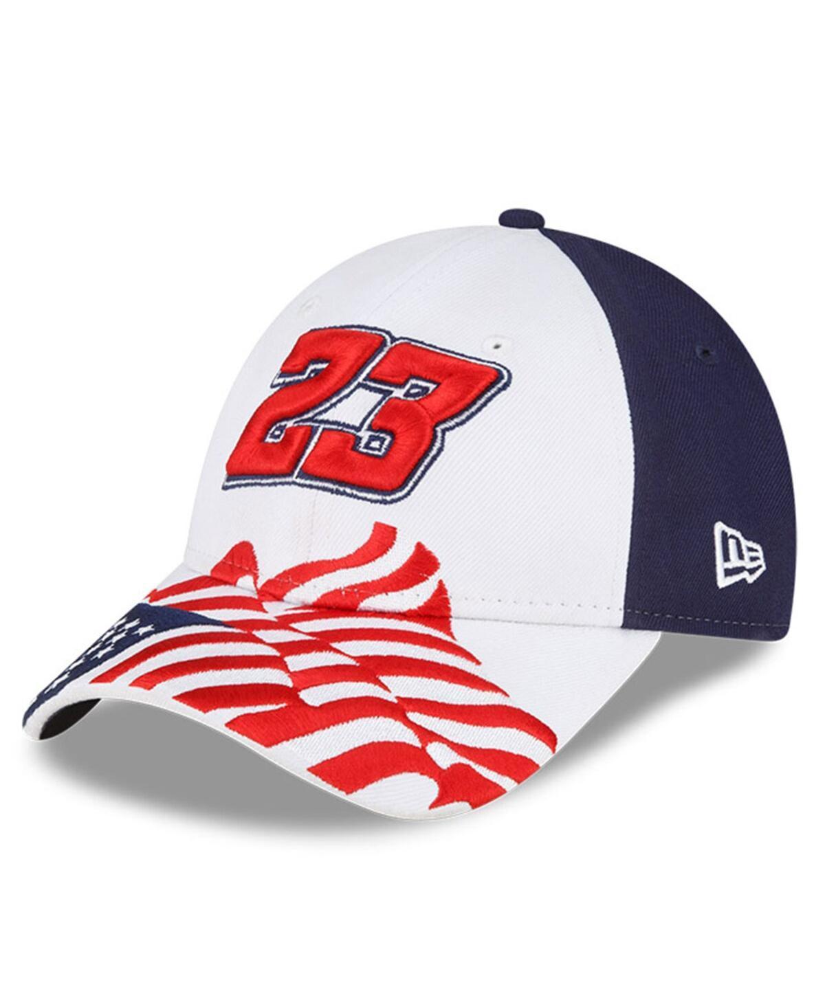 Mens New Era White Bubba Wallace 9FORTY Americana Snapback Adjustable Hat - White Product Image