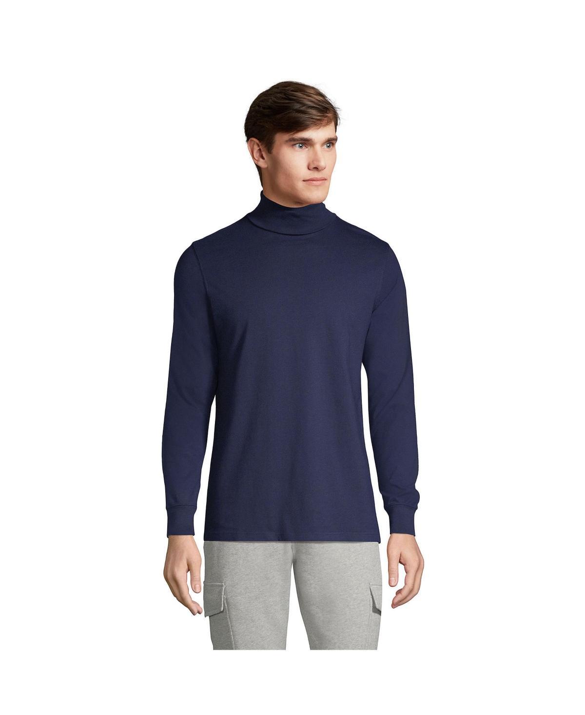 Mens Lands End Super-T Turtleneck Rich Red Product Image