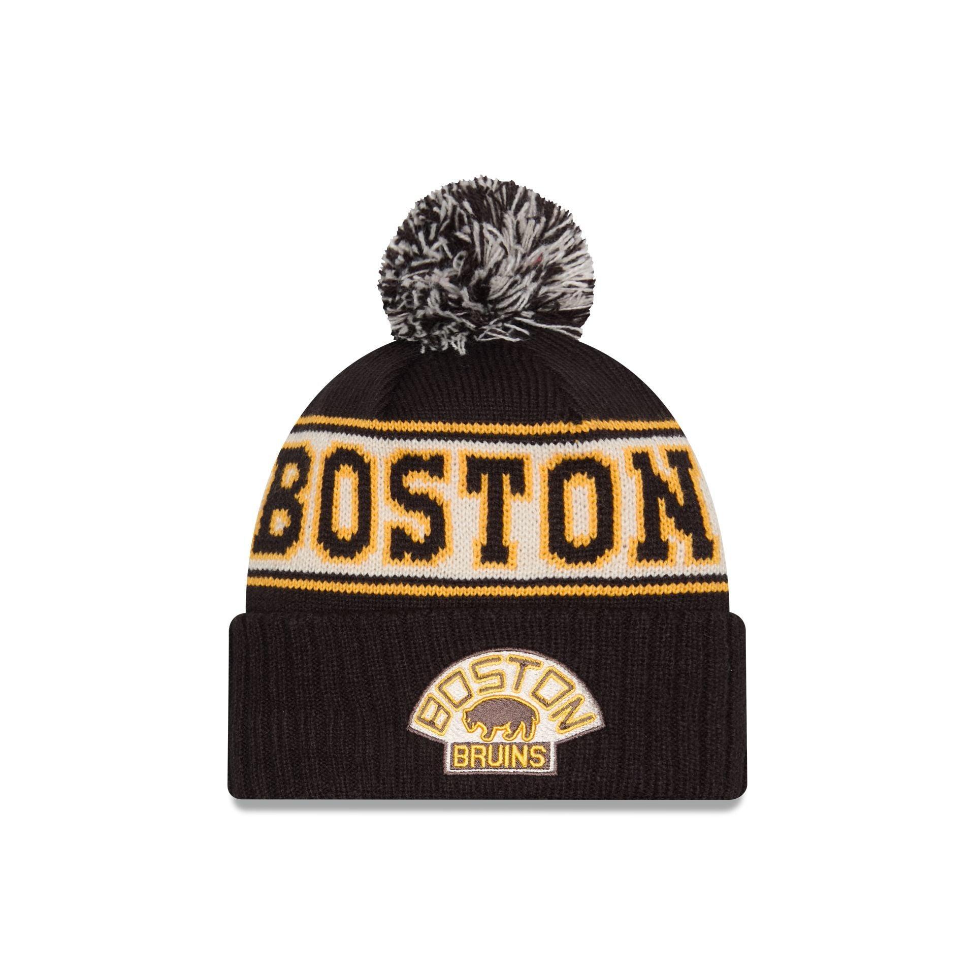 Boston Bruins Historic Retro Pom Knit Hat Male Product Image