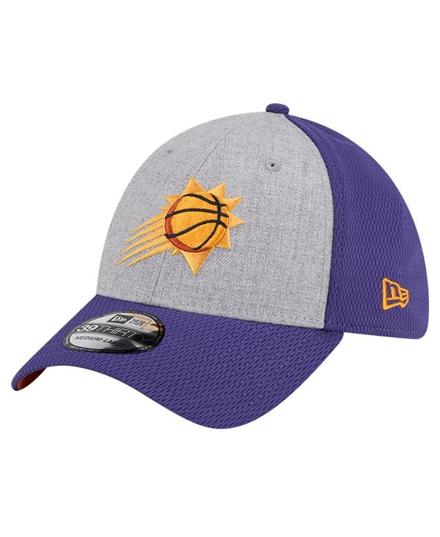 New Era Mens Heather Gray/Purple Phoenix Suns Two-Tone 39THIRTY Flex Hat - Heather Gray Product Image