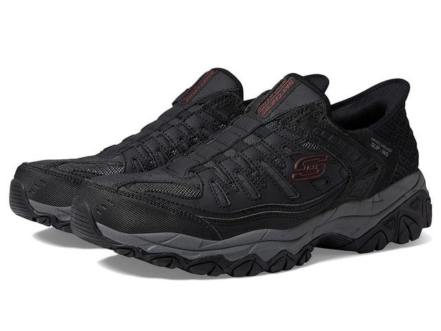 SKECHERS Afterburn M. Fit Ridgeburn Hands Free Slip-Ins Charcoal) Men's Shoes Product Image