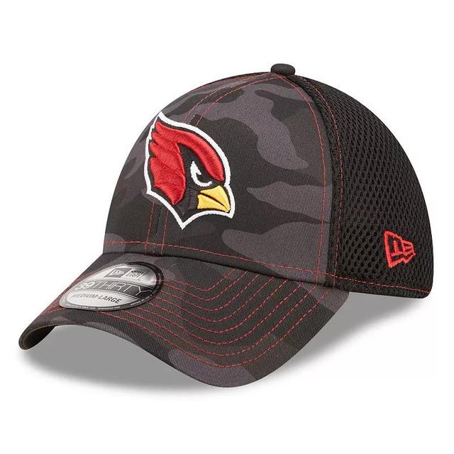 Mens New Era Camo and Black Arizona Cardinals Logo Neo 39THIRTY Flex Hat - Camo Product Image