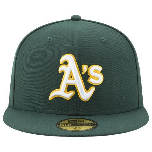 Mens New Era Oakland Athletics Road Authentic Collection On Field 59FIFTY Performance Fitted Hat Product Image