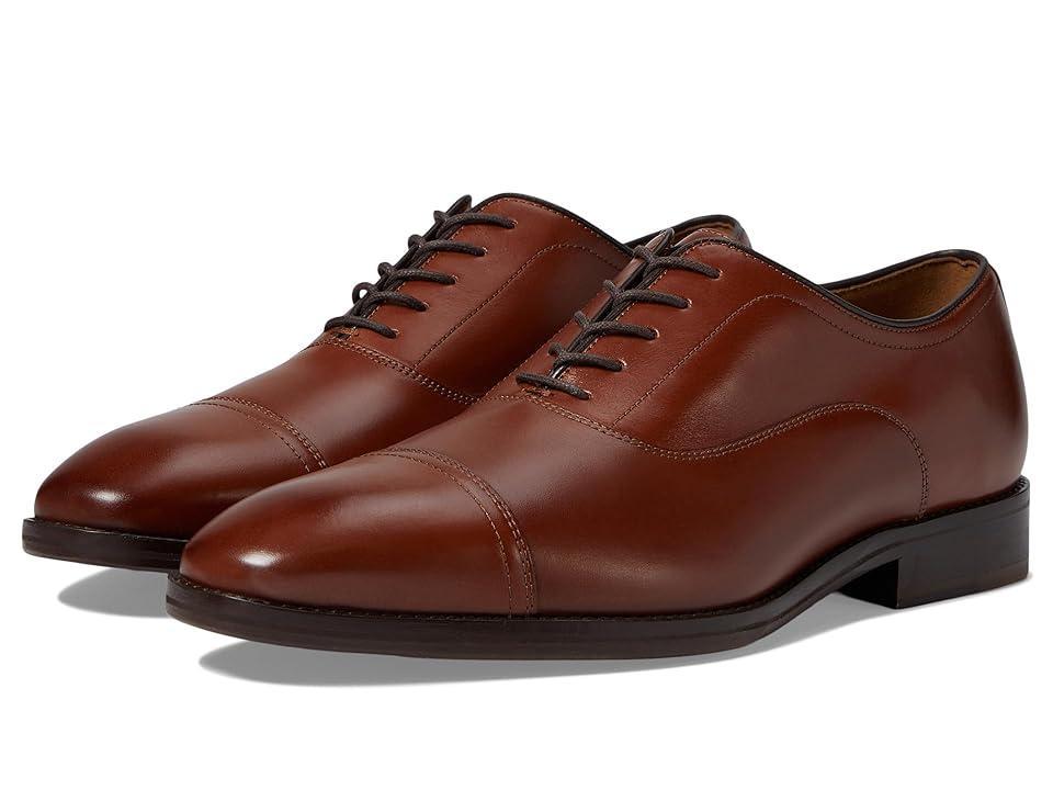 Johnston & Murphy Sullivan Cap Toe Italian Calfskin) Men's Lace Up Wing Tip Shoes Product Image