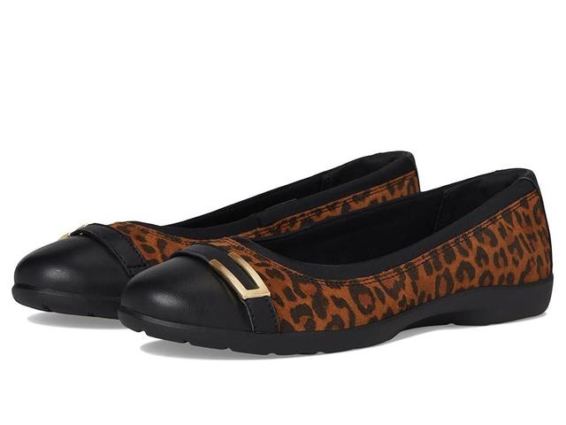 Clarks Meadow Rose (Leopard) Women's Flat Shoes Product Image