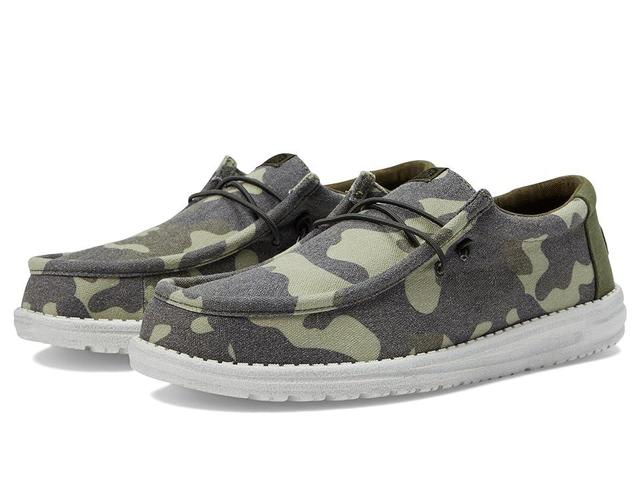 Hey Dude Wally Washed Camo (Camo) Men's Shoes Product Image