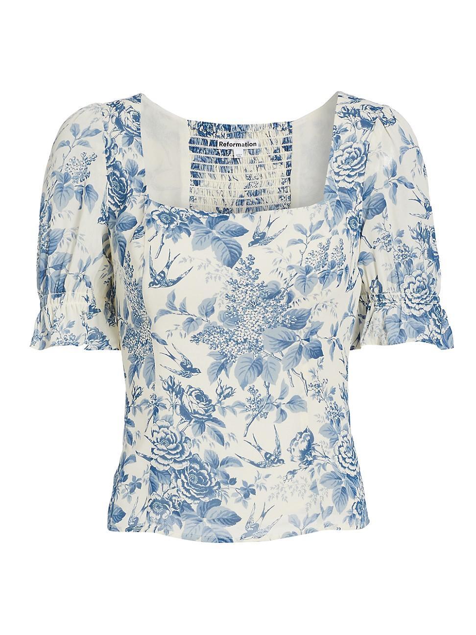 Womens Constance Smocked Toile Top Product Image