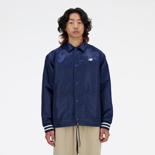 New Balance Mens New Balance Greatest Hits Coaches Jacket - Mens Navy/White Product Image