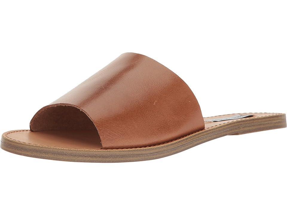 Steve Madden Grace Slide Sandal (Cognac Leather) Women's Shoes Product Image