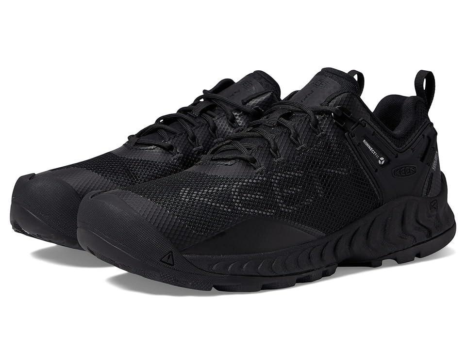 KEEN Nxis Evo WP (Triple Black) Men's Shoes Product Image