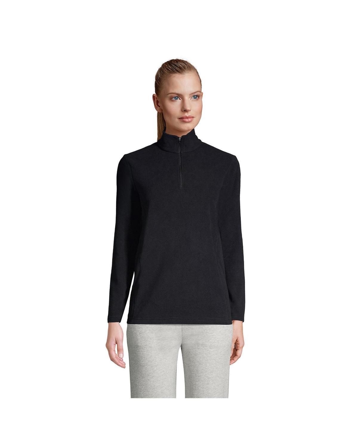 Womens Lands End Quarter-Zip Fleece Pullover Product Image