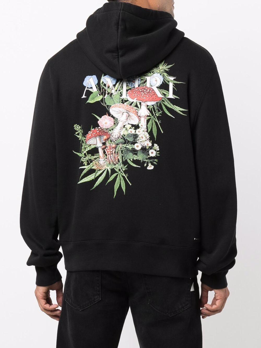 AMIRI Graphic-print Long-sleeve Hoodie In Black Product Image