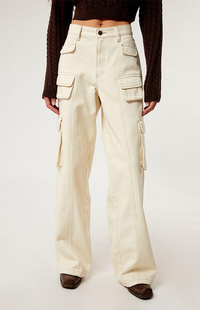 Women's Mid Rise Baggy Cargo Pants - Product Image