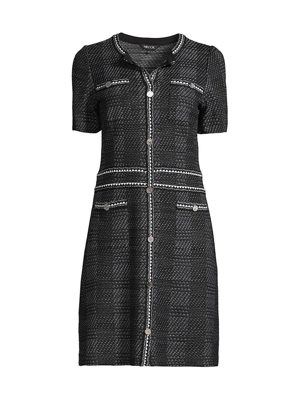 Womens Tweed Knee-Length Dress Product Image