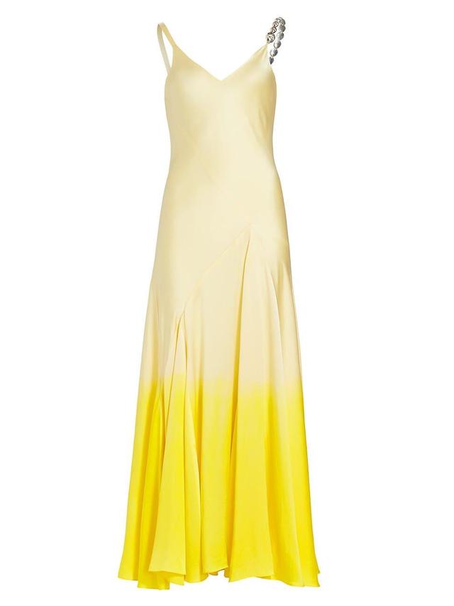 Womens Degrad Silk Charmeuse Gown Product Image