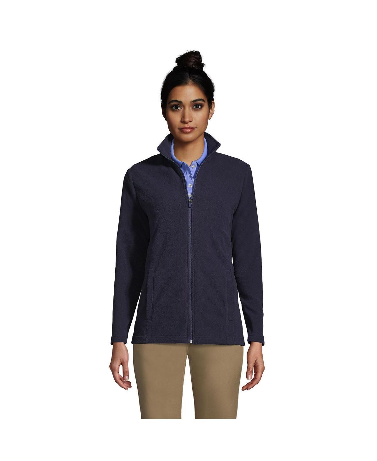 Lands End Womens School Uniform Tall Thermacheck 100 Fleece Jacket Product Image