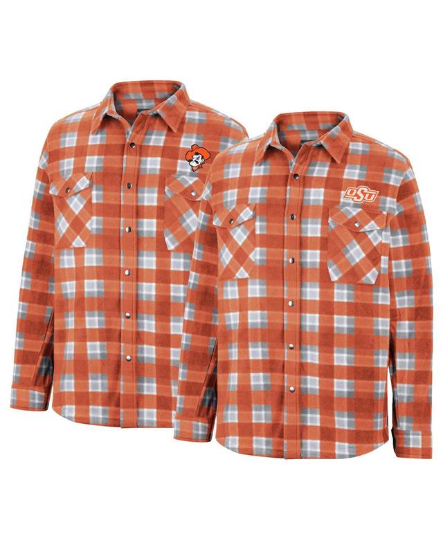 Mens Colosseum Orange Oklahoma State Cowboys Ellis Full-Snap Jacket Product Image