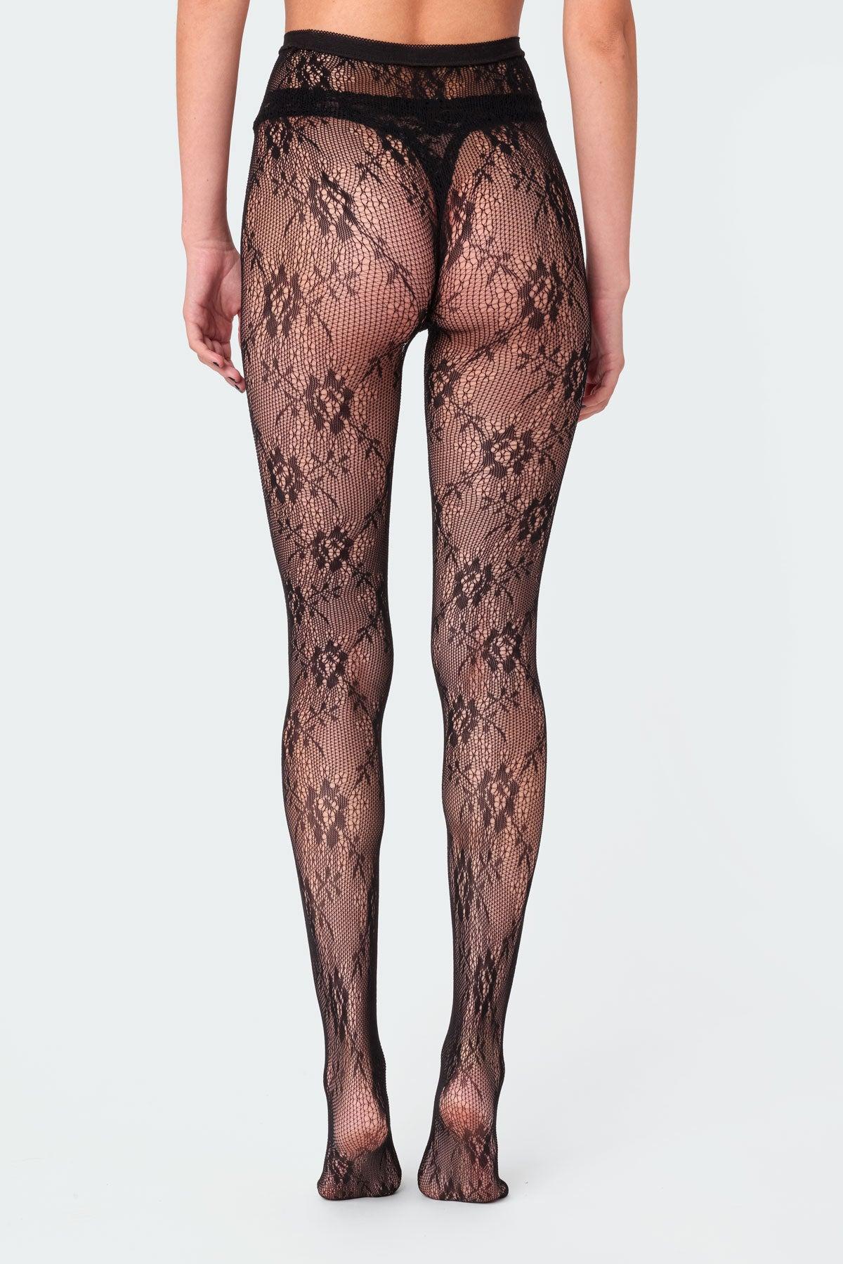 Sheer Lace Tights Product Image