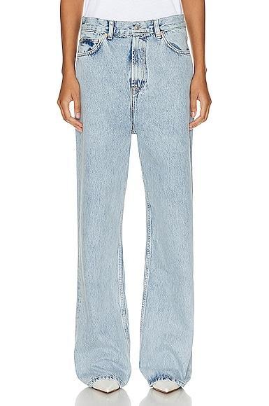 WARDROBE.NYC Low Rise Jean in Blue Product Image