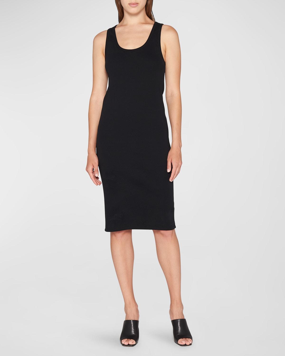 Womens Sleeveless Ribbed-Knit Dress Product Image