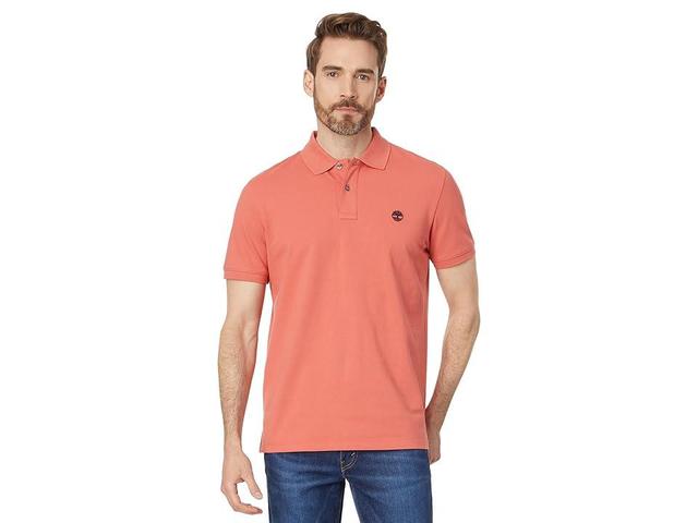 Timberland Pique Short Sleeve Polo (Burnt Sienna App) Men's Short Sleeve Knit Product Image