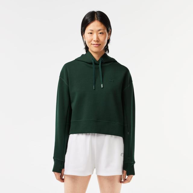 Women's Cropped Cotton Hoodie Product Image