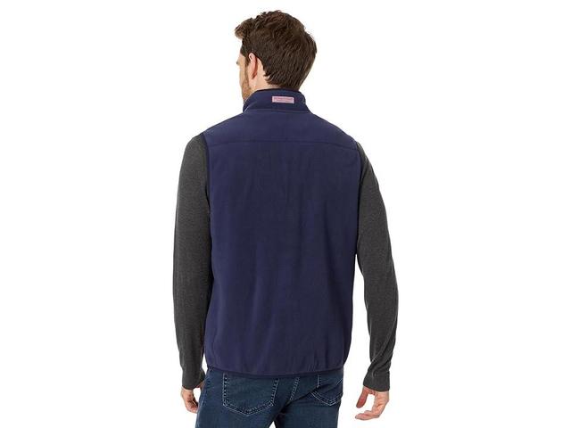 Vineyard Vines Harbor Fleece Vest (Nautical ) Men's Clothing Product Image