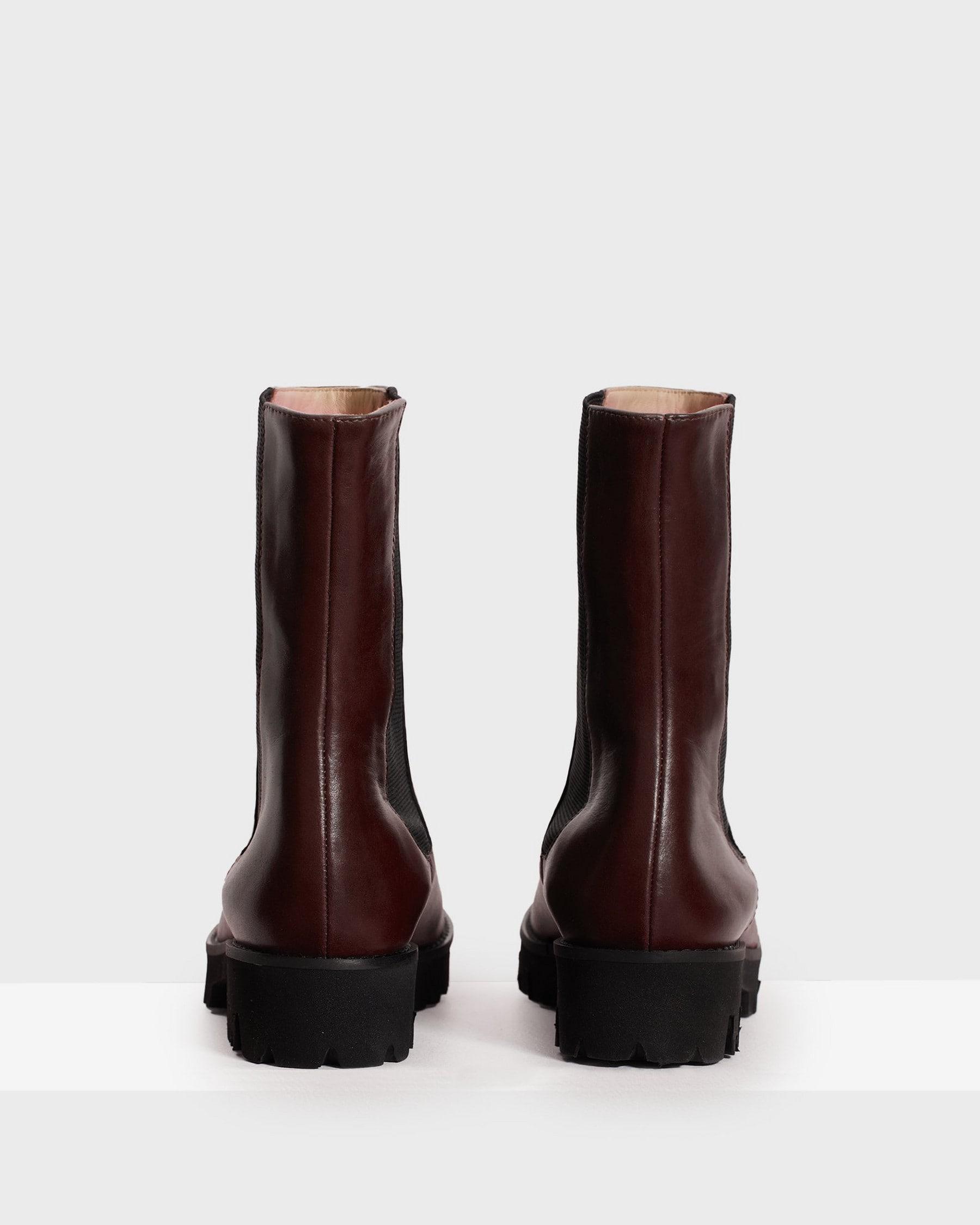 Chelsea Bootie in Glossed Leather Product Image