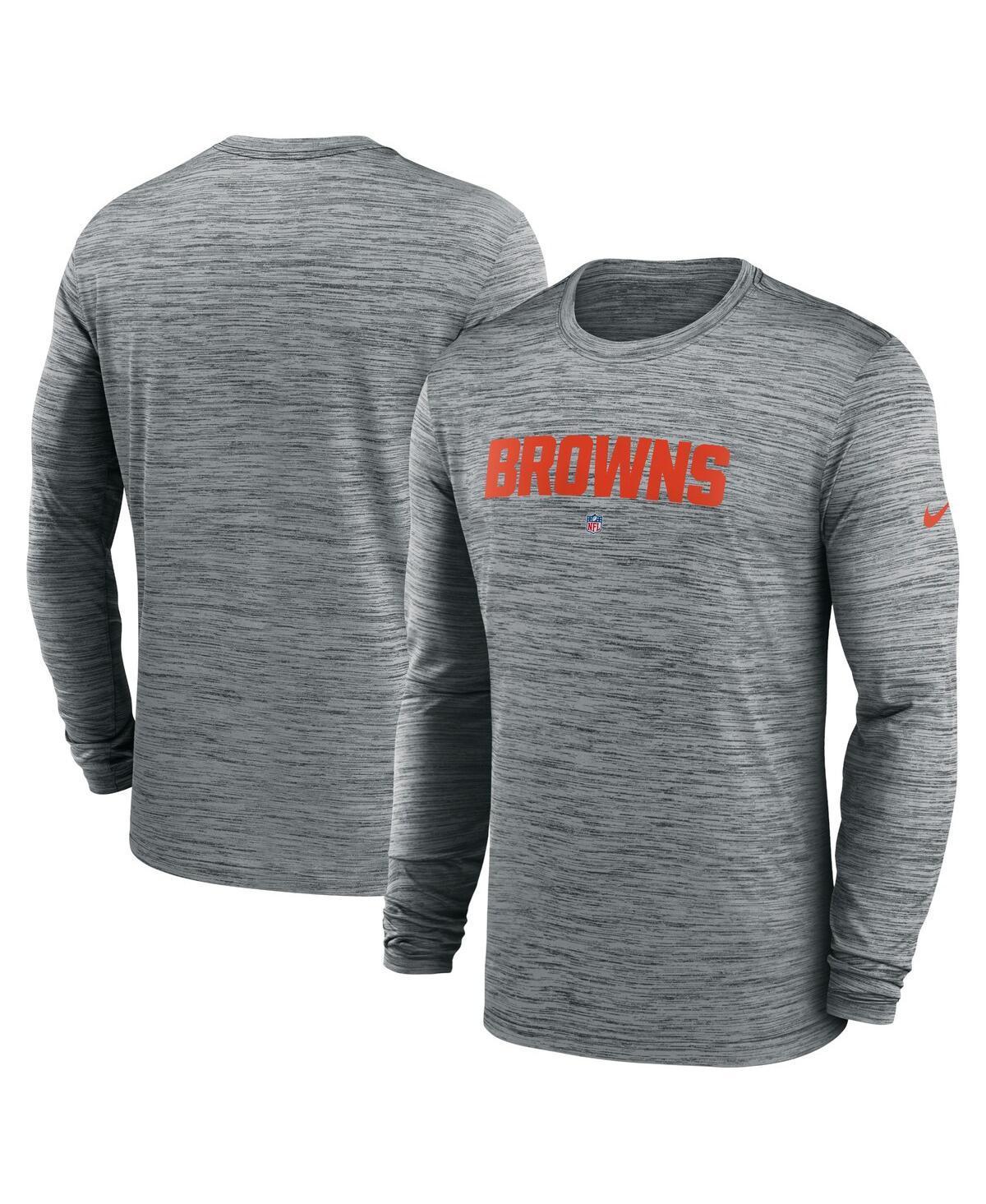 Mens Nike Anthracite Los Angeles Chargers Velocity Long Sleeve T-Shirt Product Image