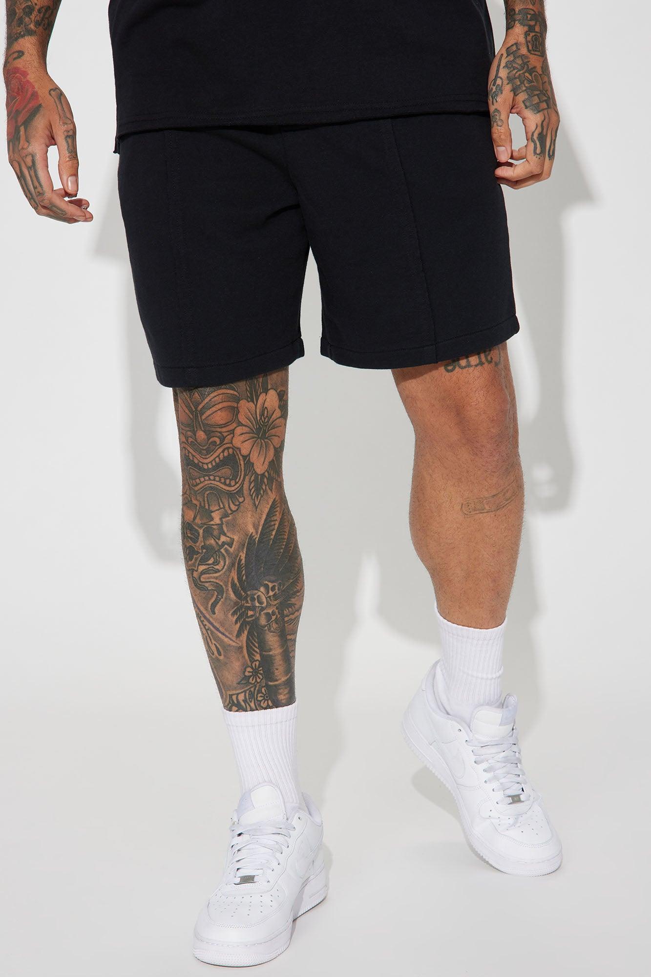 I Like How It Looks Terry Shorts - Black Product Image