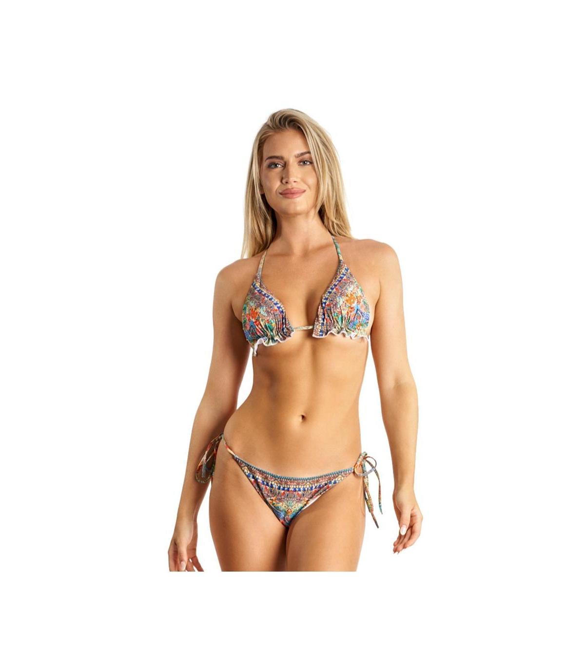 Women's Tribal Triangle Two Piece Bikini Set Product Image