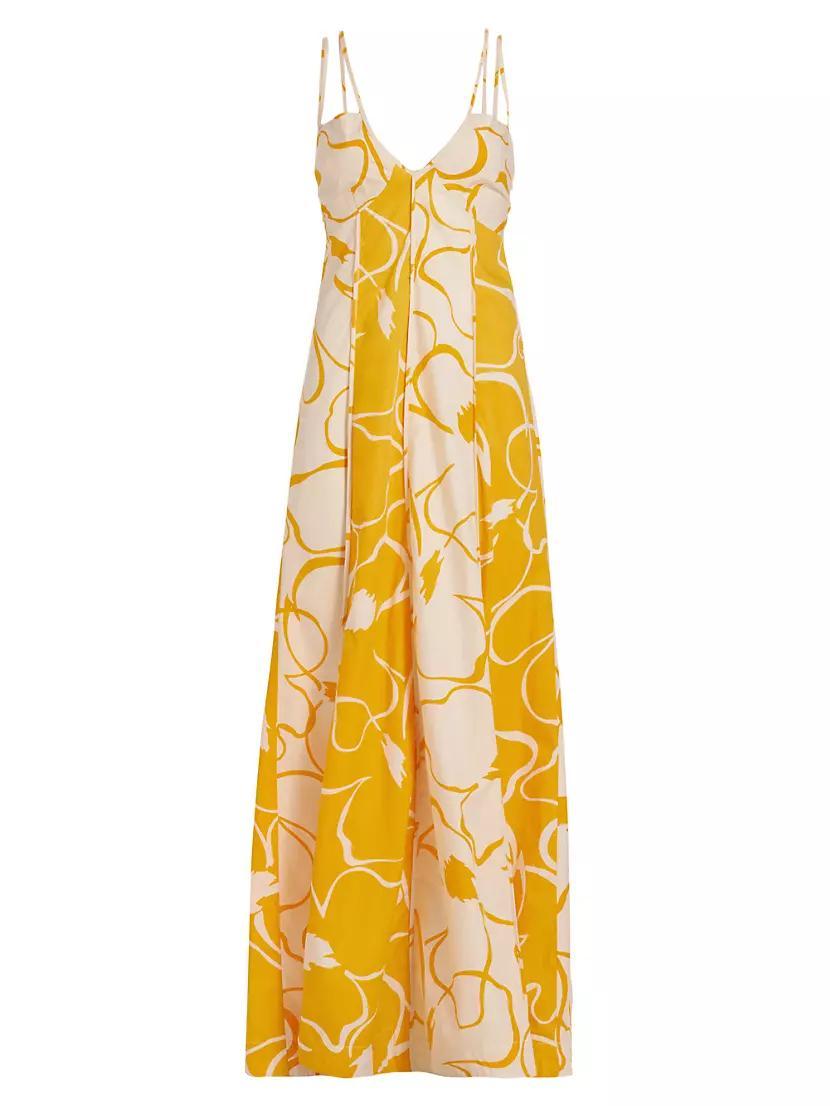 Floral Twin-Strap Maxi Dress Product Image