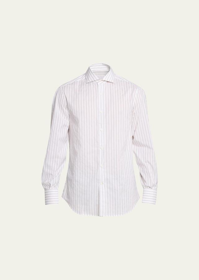 Mens Hairline Striped Oxford Button-Down Shirt Product Image