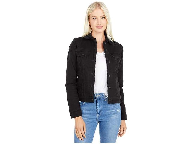 Levi's(r) Womens Original Sherpa Trucker Jacket Black) Women's Coat Product Image