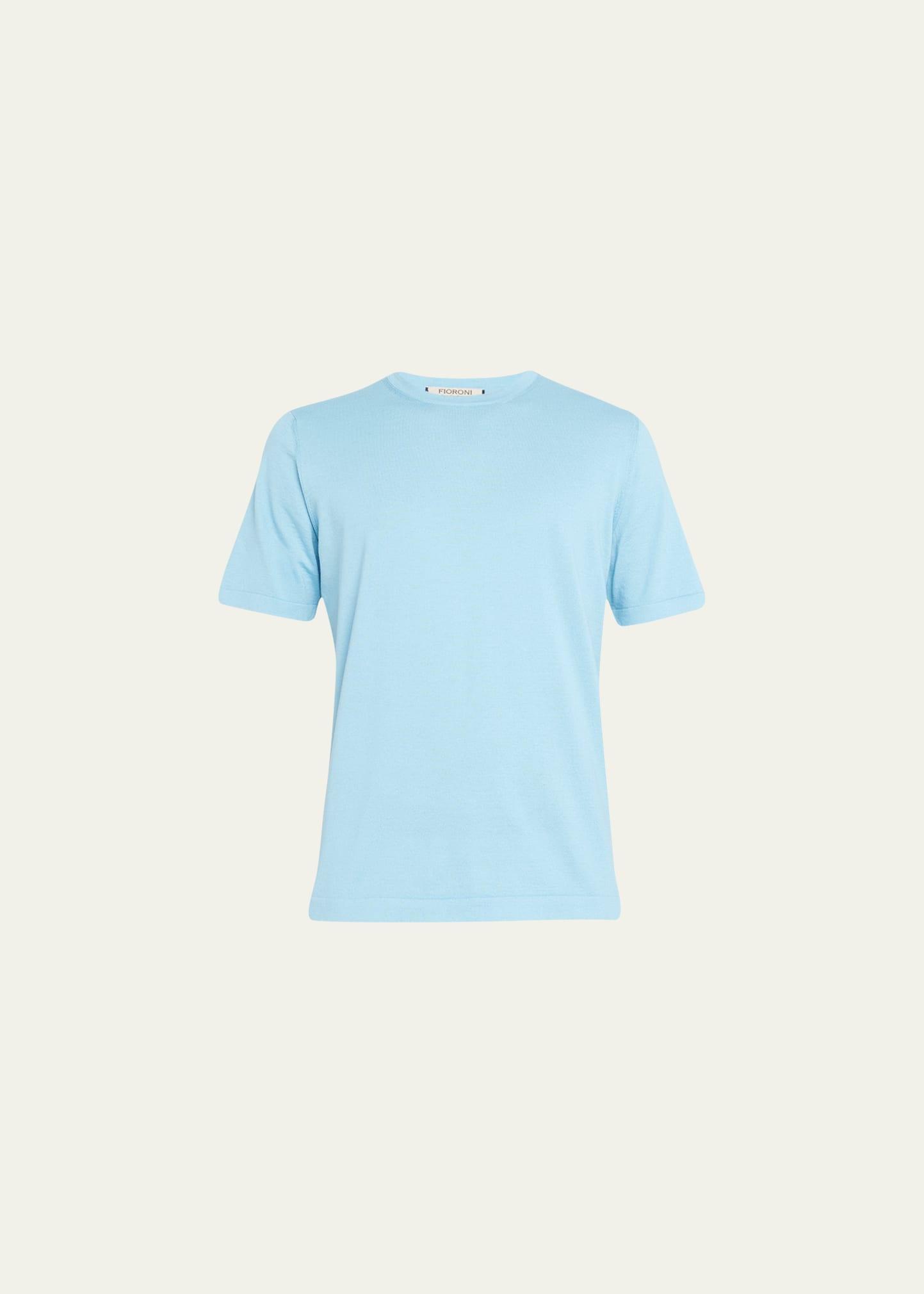 Mens Cotton Cashmere Crewneck T-Shirt Product Image