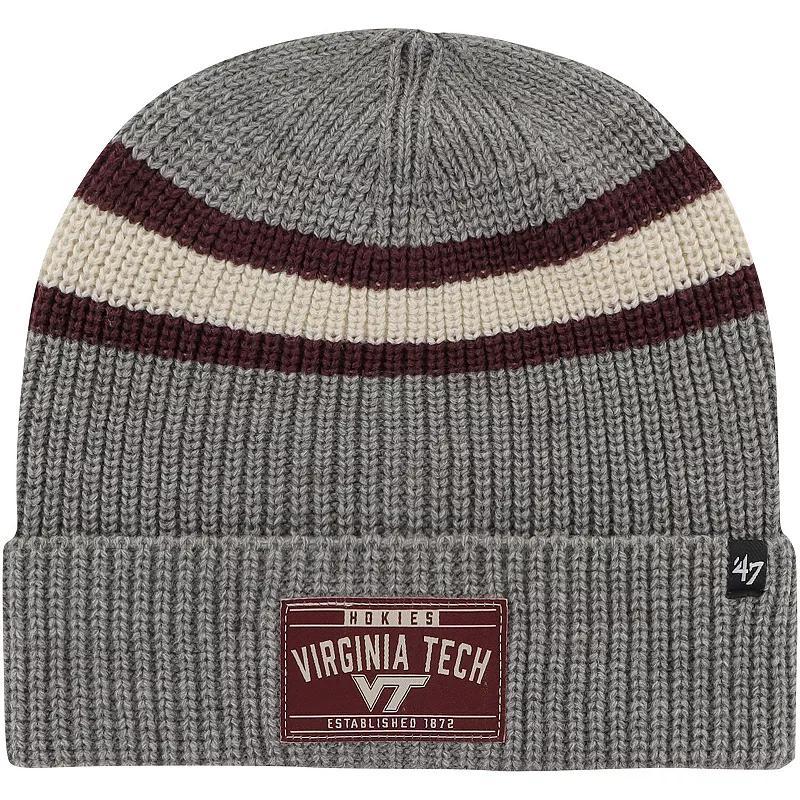 Mens 47 Charcoal Virginia Tech Hokies Penobscot Cuffed Knit Hat Product Image