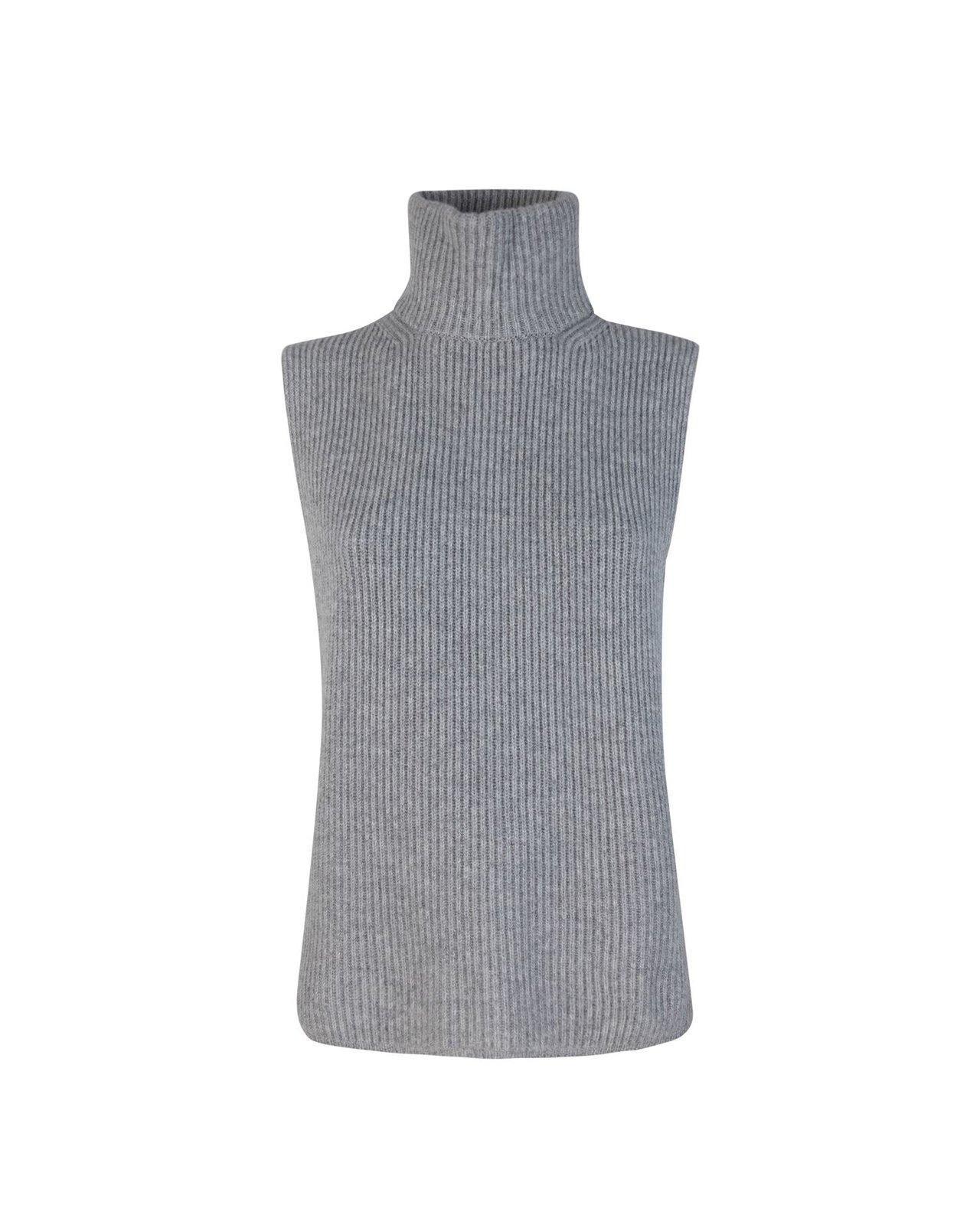 MAX MARA Studio High Neck Sleeveless Vest In 008 Product Image