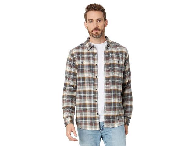 O'Neill OG Jonez Long Sleeve Flannel (Graphite) Men's Clothing Product Image