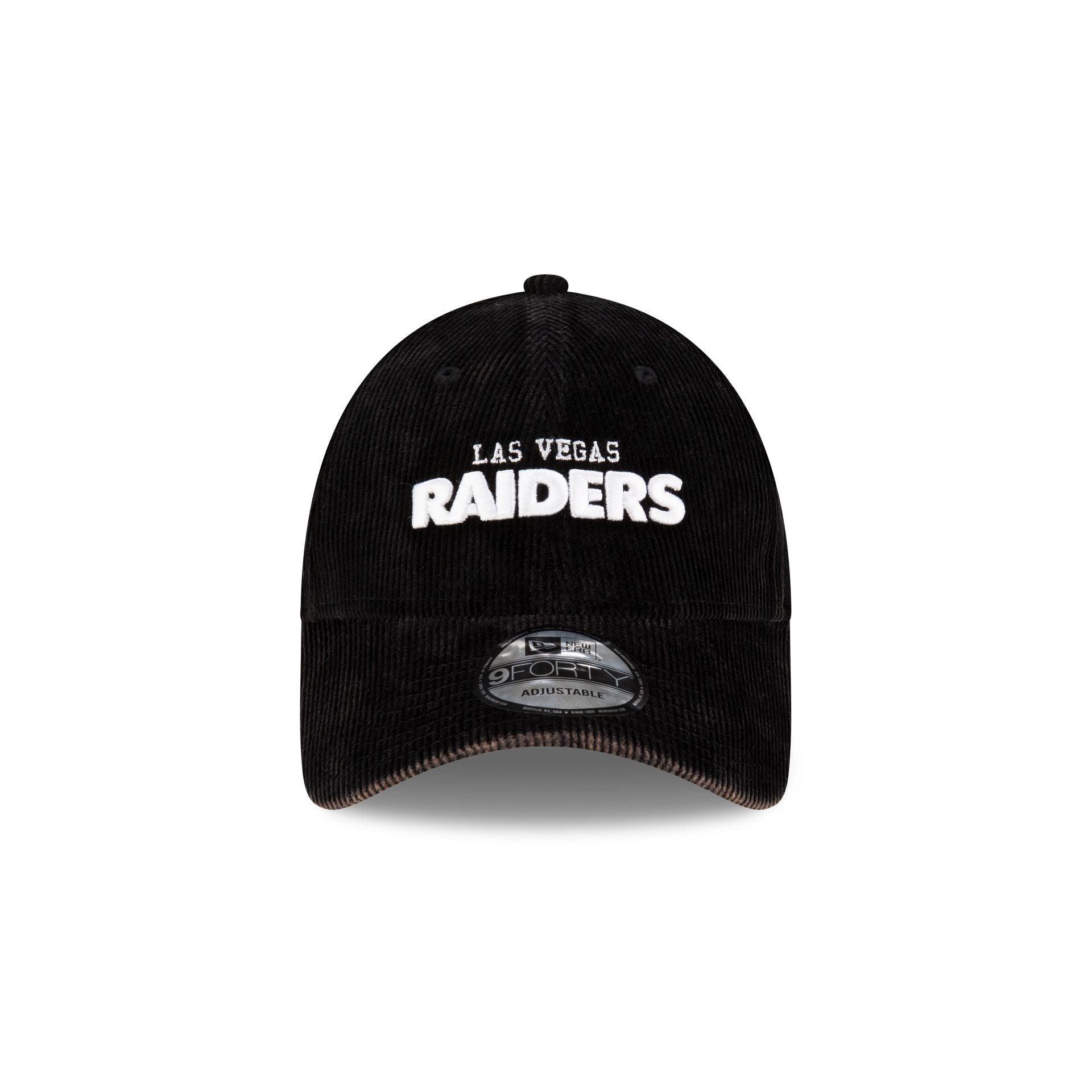 Las Vegas Raiders Washed Cord 9FORTY Adjustable Hat Male Product Image