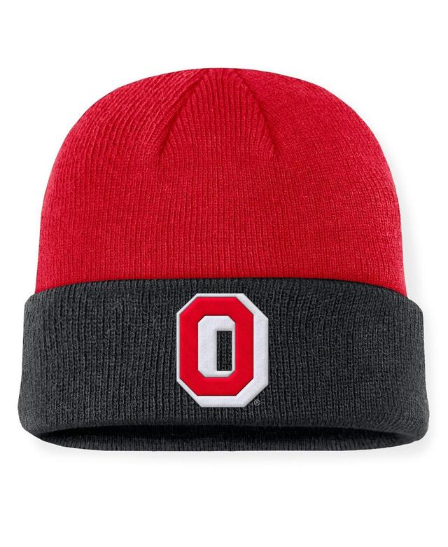 Nike Mens Scarlet Ohio State Buckeyes Legacy Terra Cuffed Knit Hat - Scarlet, Black Product Image