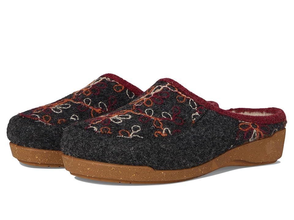 Taos Footwear Woolflower (Charcoal) Women's Slippers Product Image