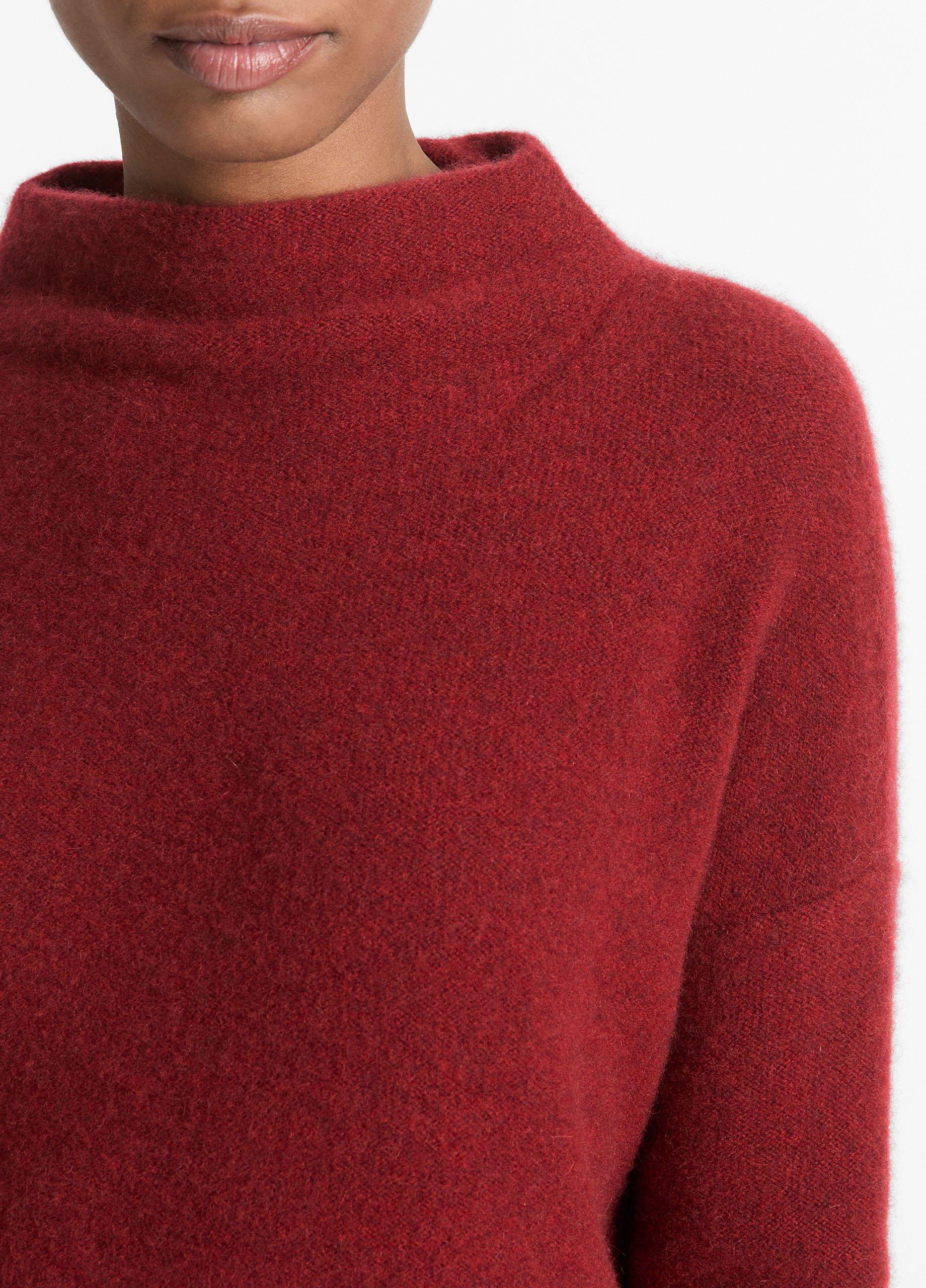 Plush Cashmere Funnel Neck Sweater Product Image